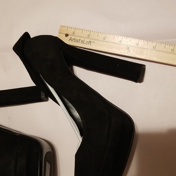 NIB Bottega Veneta Platform Pumps High Heels Black Suede size 40 - Picture 7 of 9